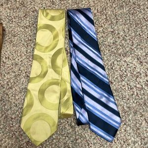 2 Ted baker 100% silk ties